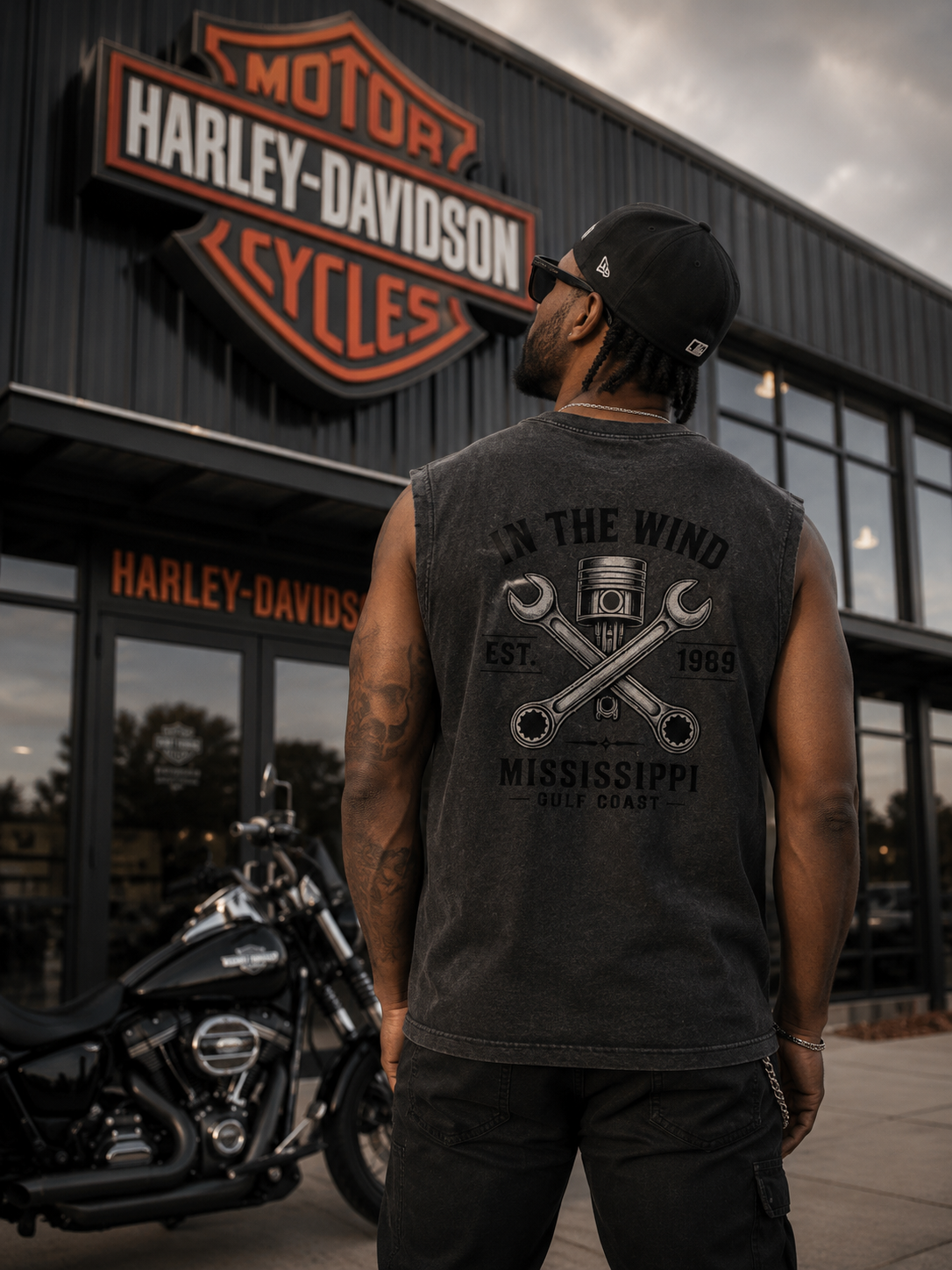 In The Wind™ Mississippi Gulf Coast Heritage Muscle Tank – Vintage Black
3 Color Options