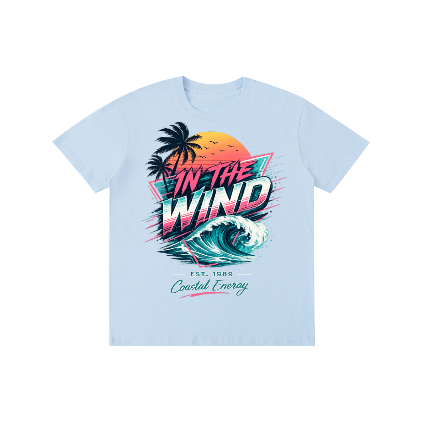 In The Wind "Coastal Energy" Retro Graphic Tee