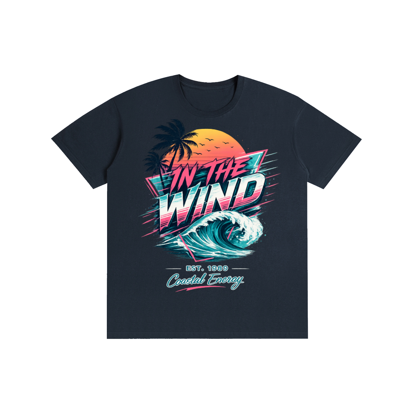 In The Wind "Coastal Energy" Retro Graphic Tee