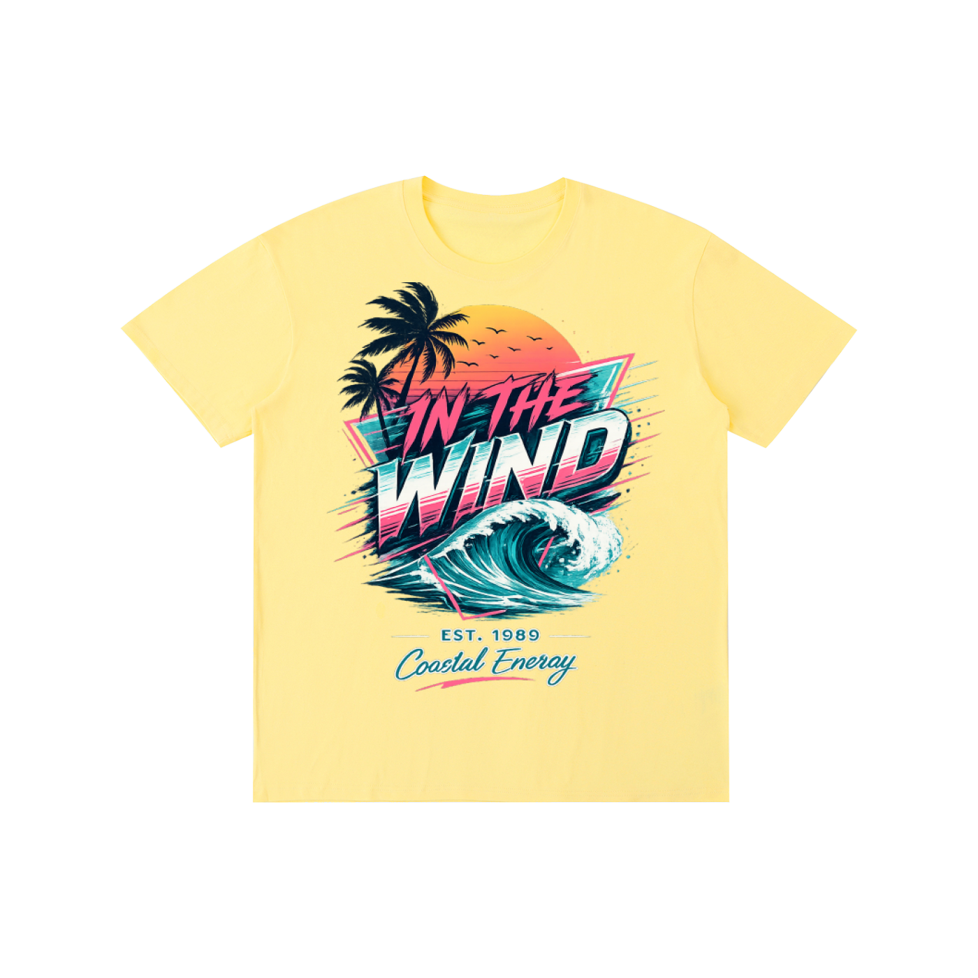 In The Wind "Coastal Energy" Retro Graphic Tee