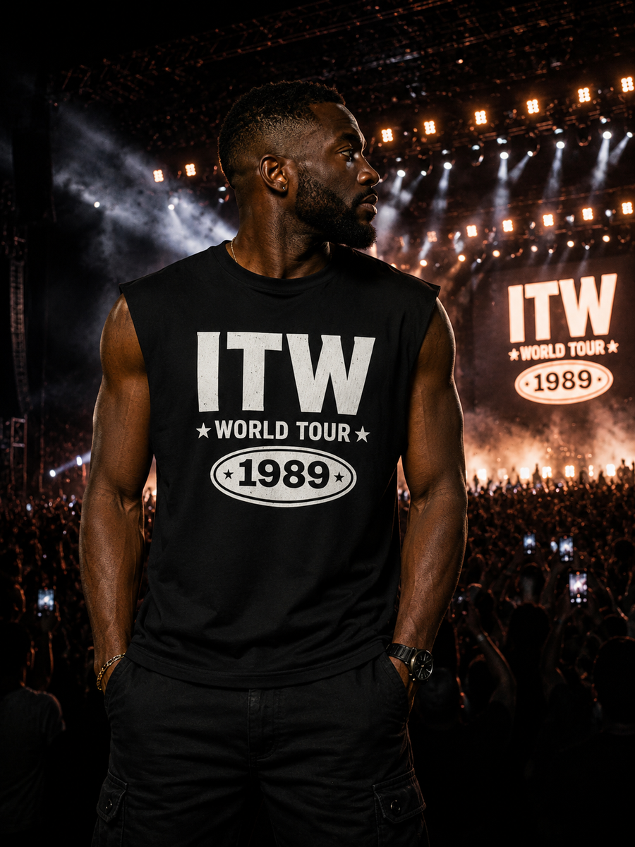 In The Wind™ World Tour 1989 Muscle Tank – Concert Collection. 3 Color Options