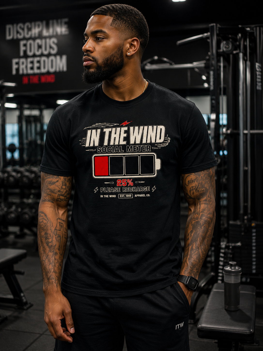 In The Wind Social Meter 25% Tee