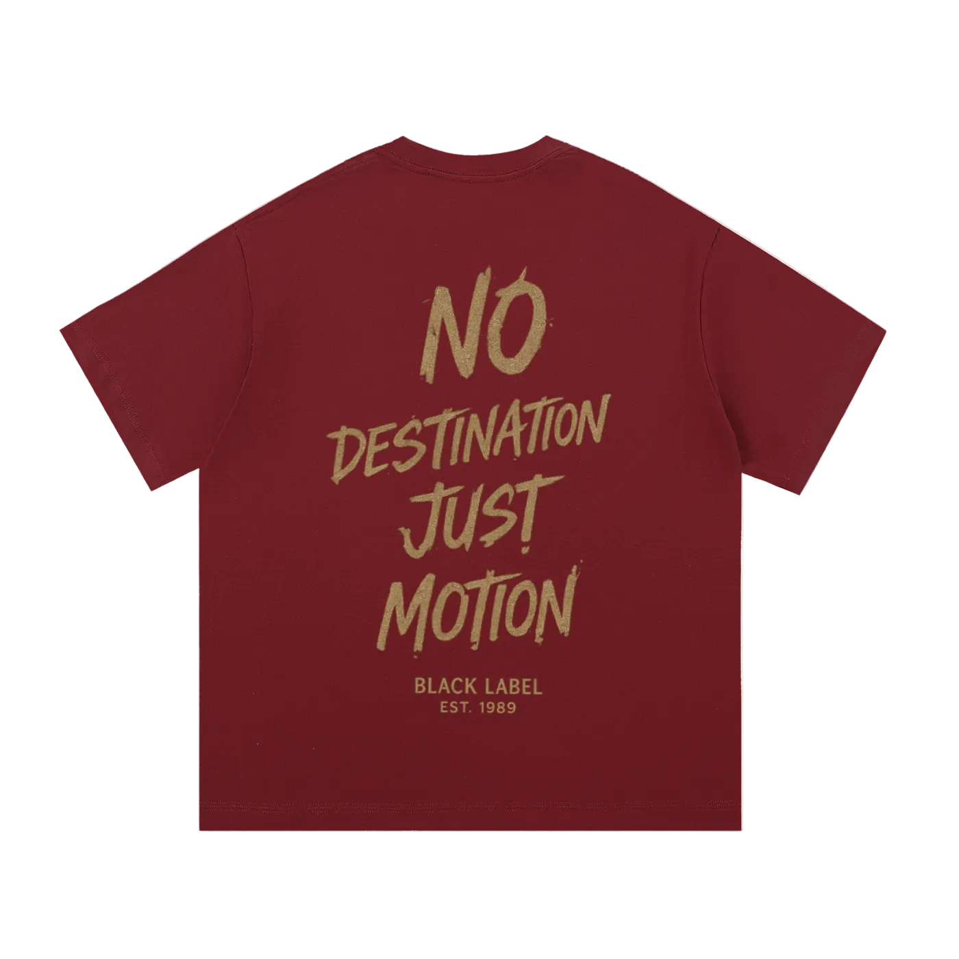 In The Wind™ Black Label Premium T-Shirt – “No Destination. Just Motion.” Size up