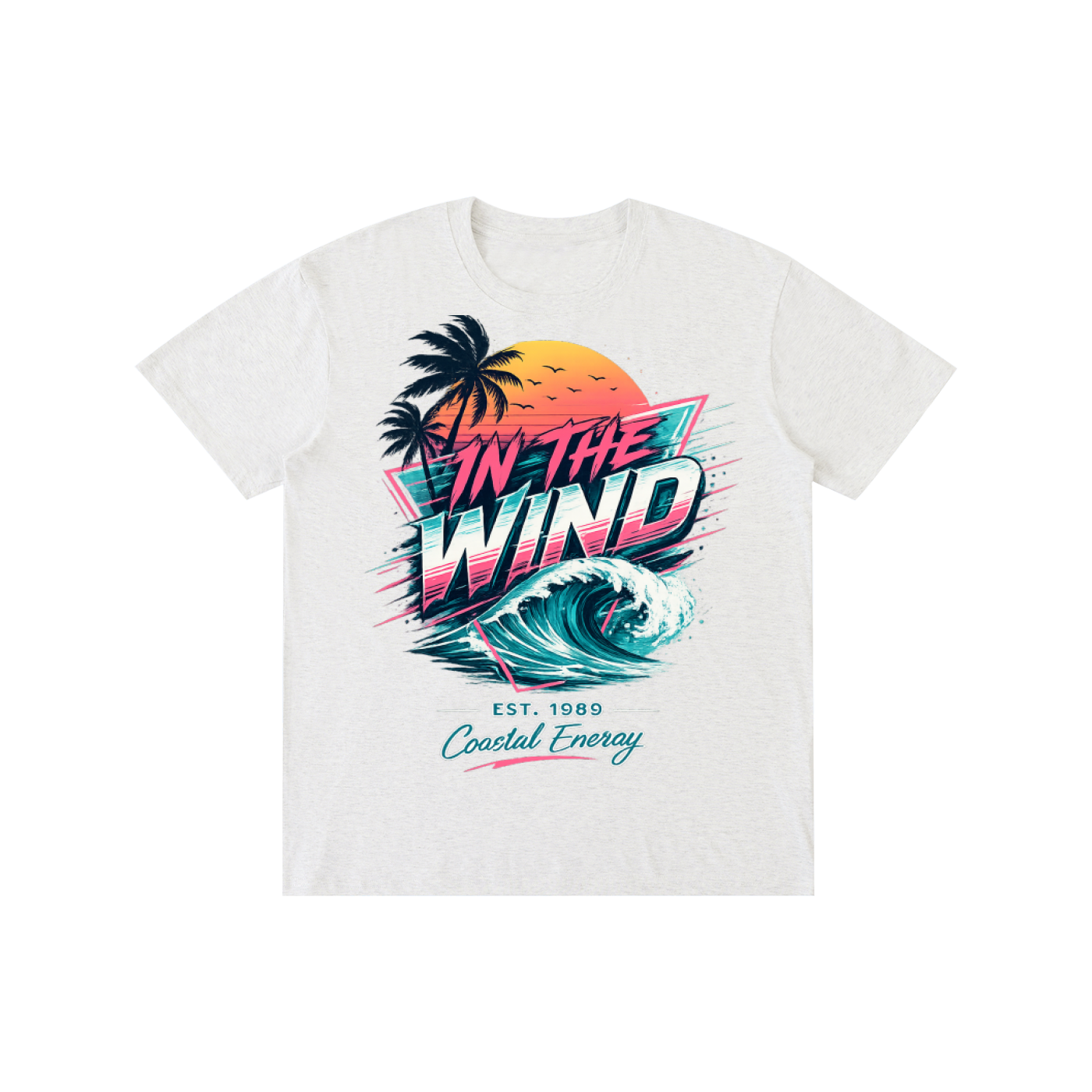 In The Wind "Coastal Energy" Retro Graphic Tee