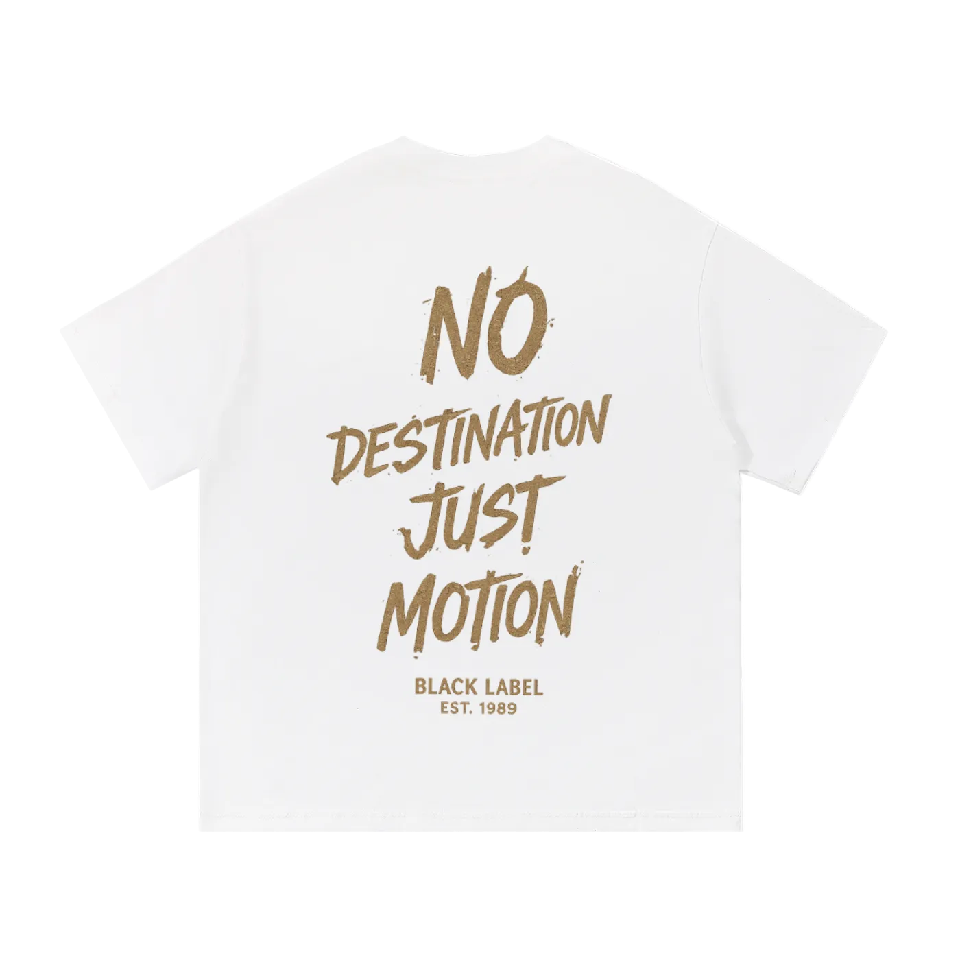 In The Wind™ Black Label Premium T-Shirt – “No Destination. Just Motion.” Size up