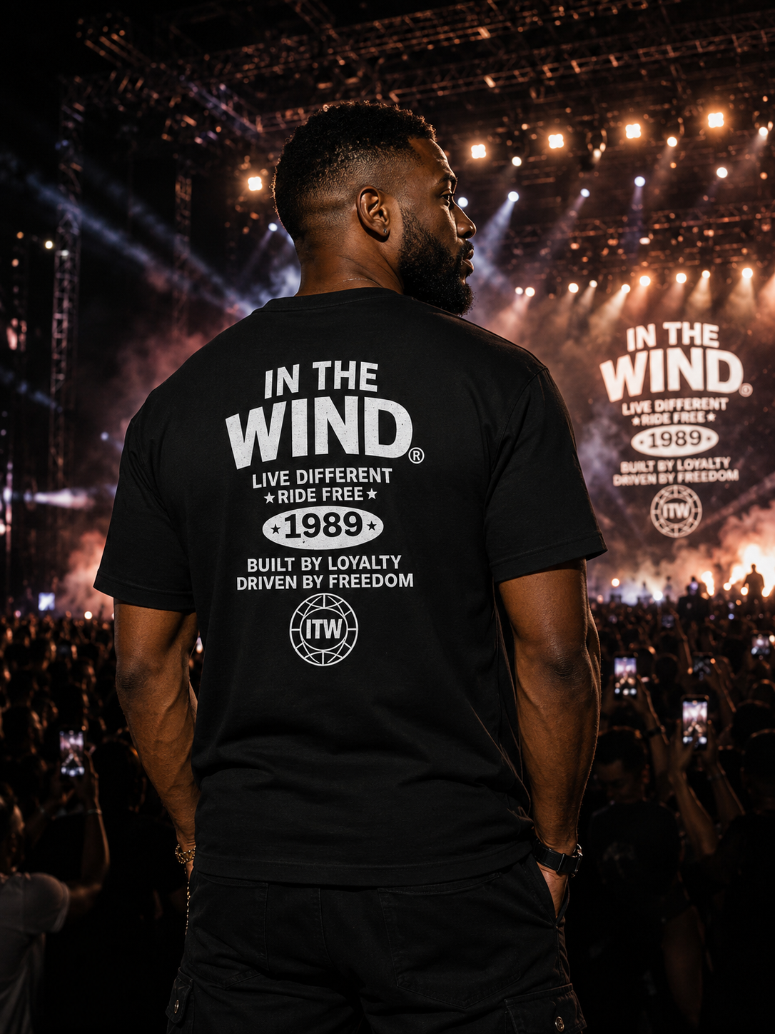 In The Wind™ World Tour 1989 T-Shirt – Concert Collection