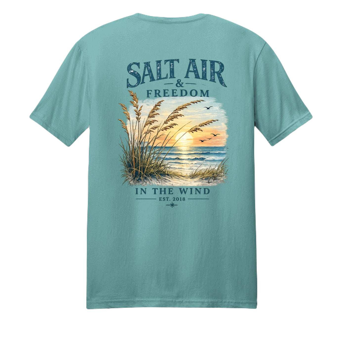 Heathered Eucalyptus Blue - DM108 - BACK
