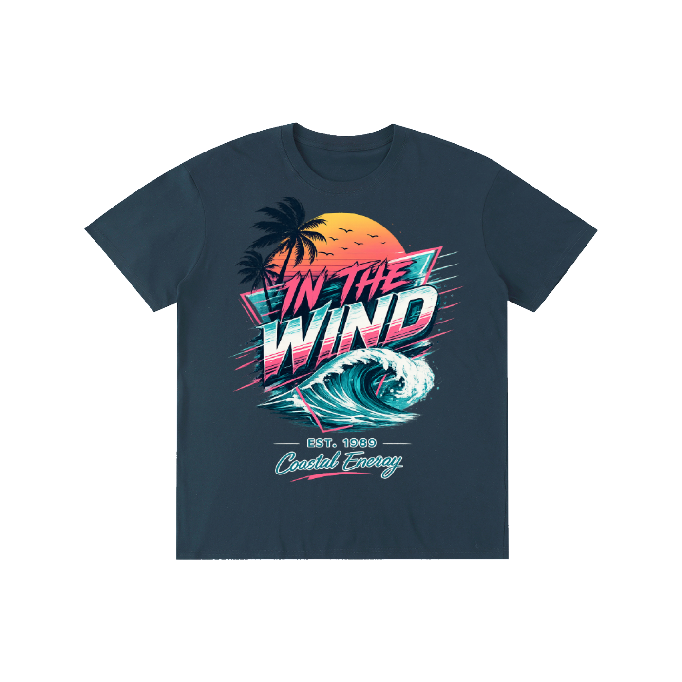 In The Wind "Coastal Energy" Retro Graphic Tee
