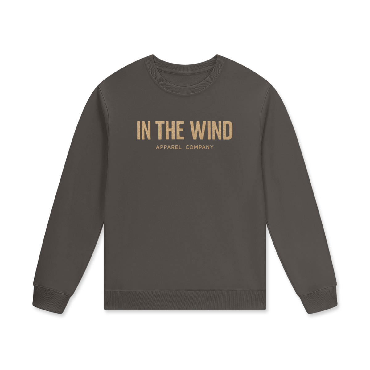 In The Wind™ Black Label Crewneck Sweatshirt – “No Destination. Just Motion.”                            Runs small order one size up