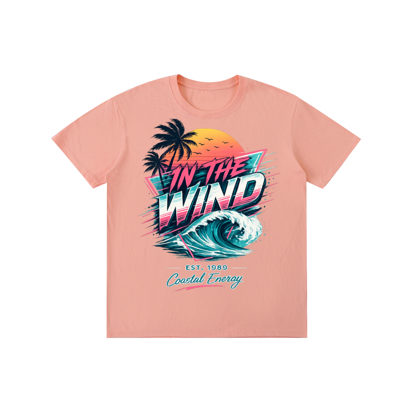 In The Wind "Coastal Energy" Retro Graphic Tee