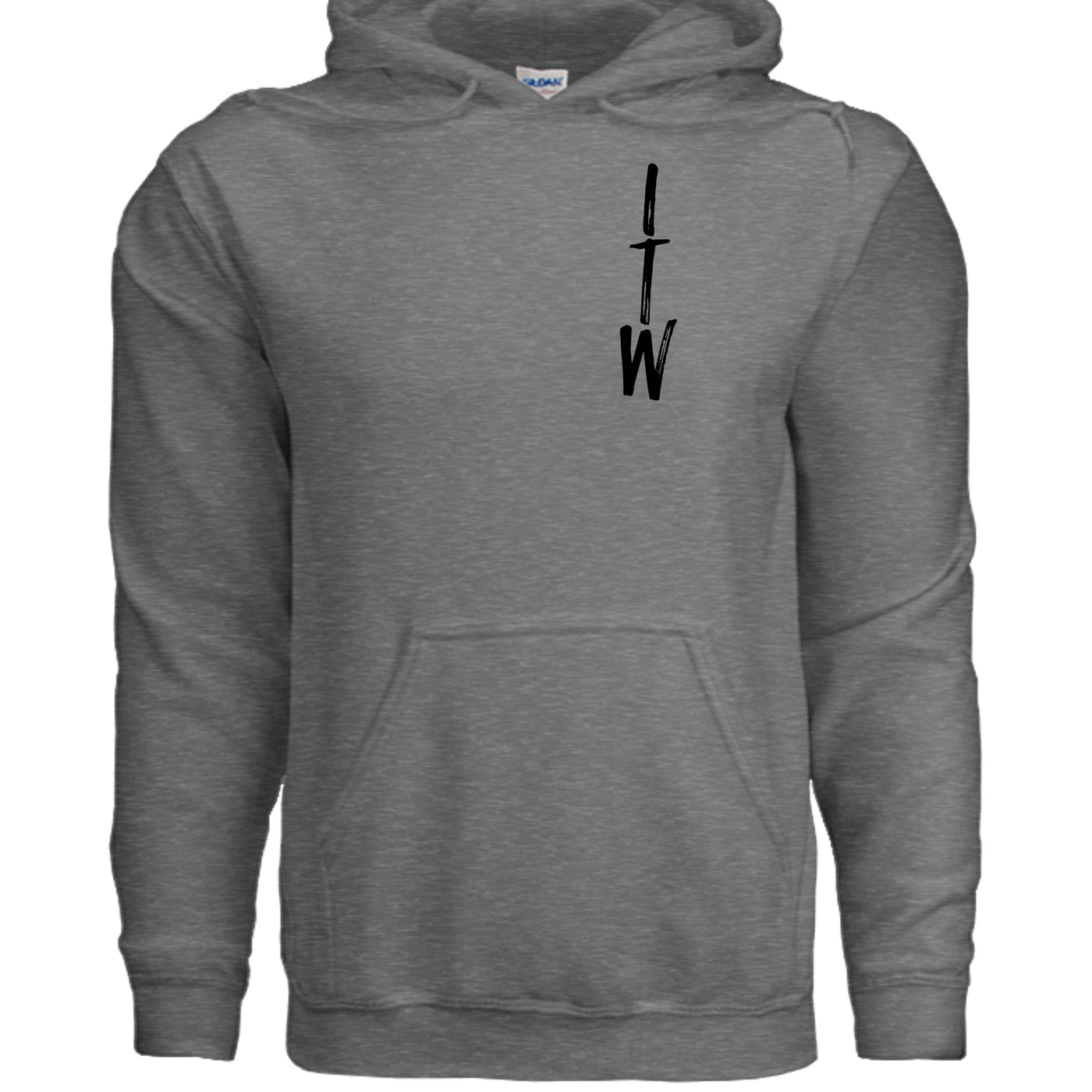 Fan Charcoal Heather - G185 - FRONT