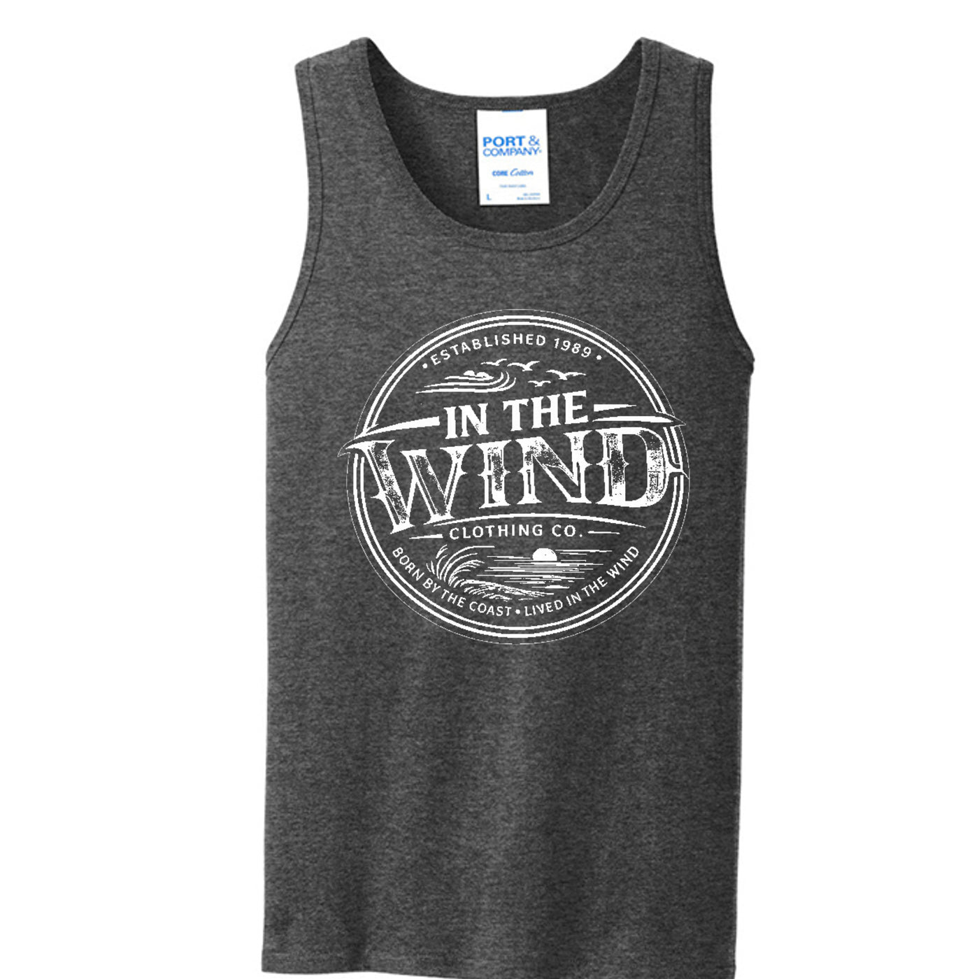 Dark Heather Grey - PC54TT - FRONT